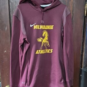 Nike Burgundy Milwaukie Athletics Hoodie